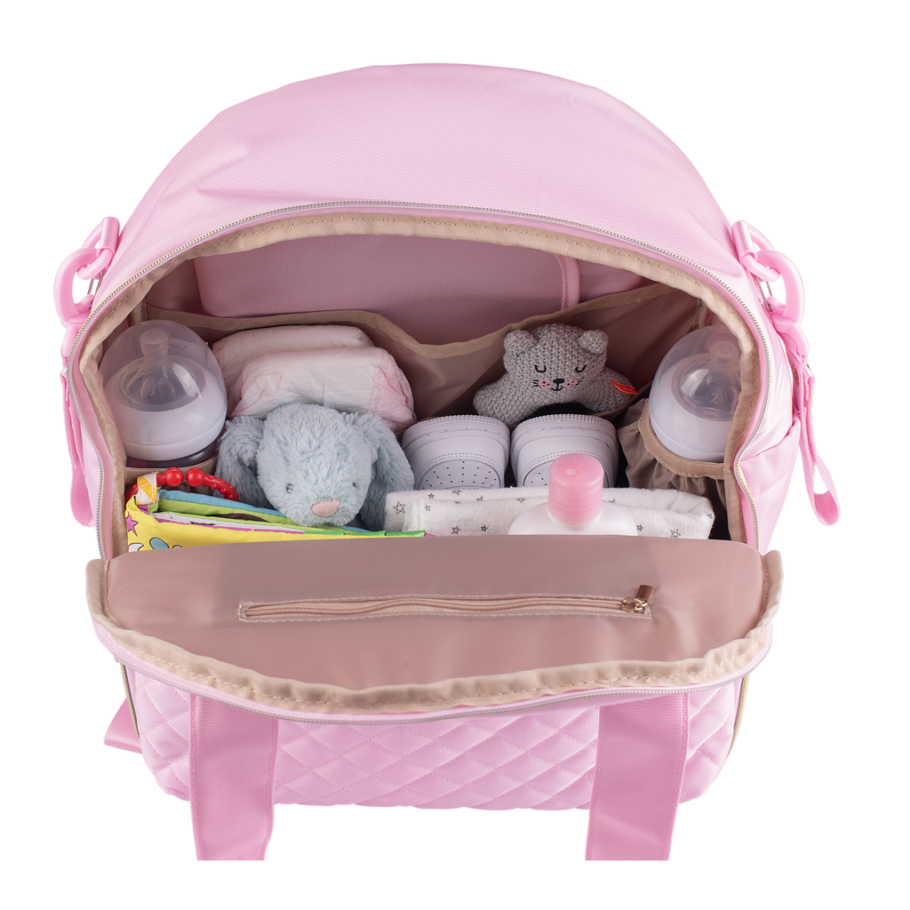 Mochila Personalizada Infantil Rosa Premium - Lullaby Bebe