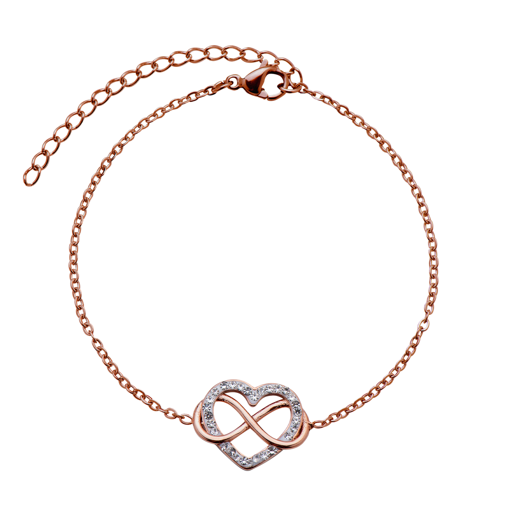 Pulsera Corazón Natty - Oro Rosa