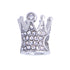 Charm de Corona Crown - Plata