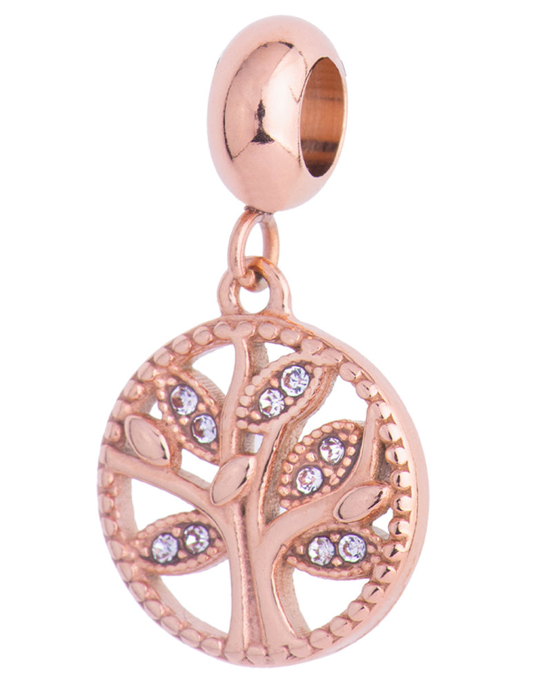 Charm de Árbol de la Vida Life - Oro Rosa