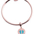 Charm Huellitas de Bebé Capri - Oro Rosa y Azul