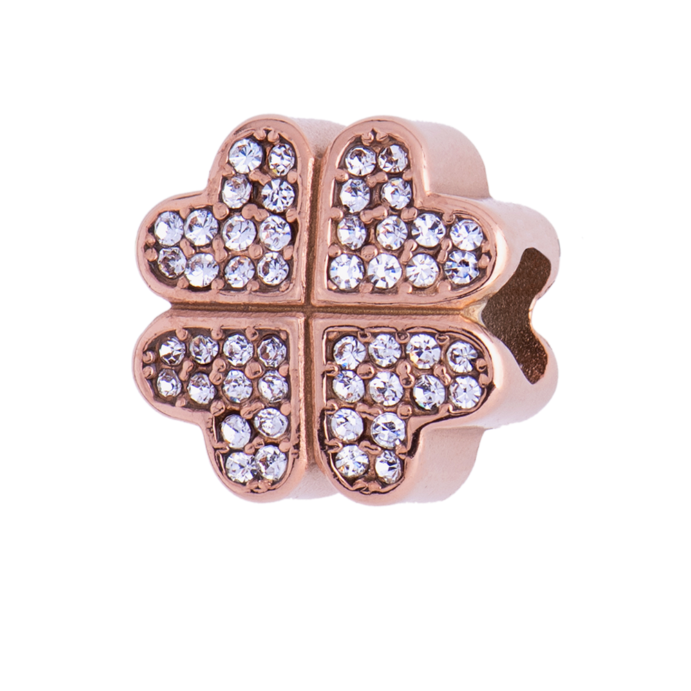 Charm de Trébol Clover - Oro Rosa