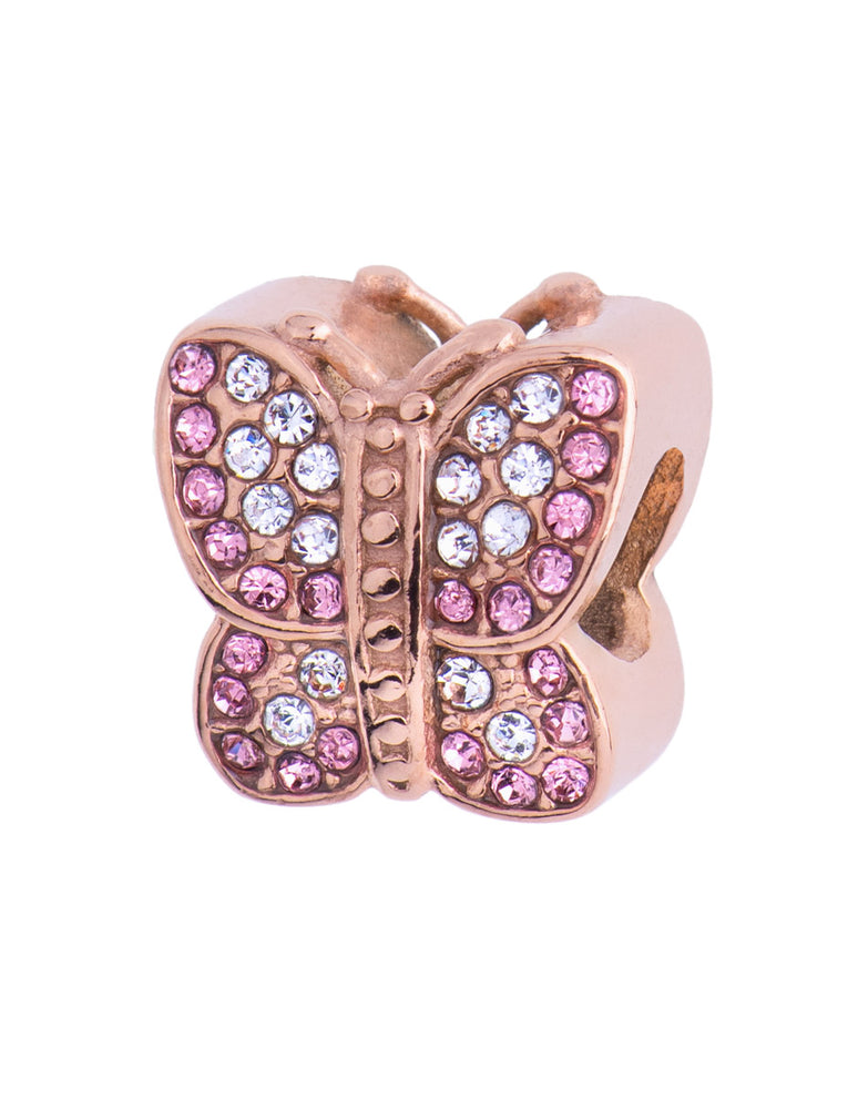 Charm de Mariposa Bathia - Oro Rosa