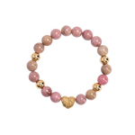 Pulsera Remy – Rodonita Rosa