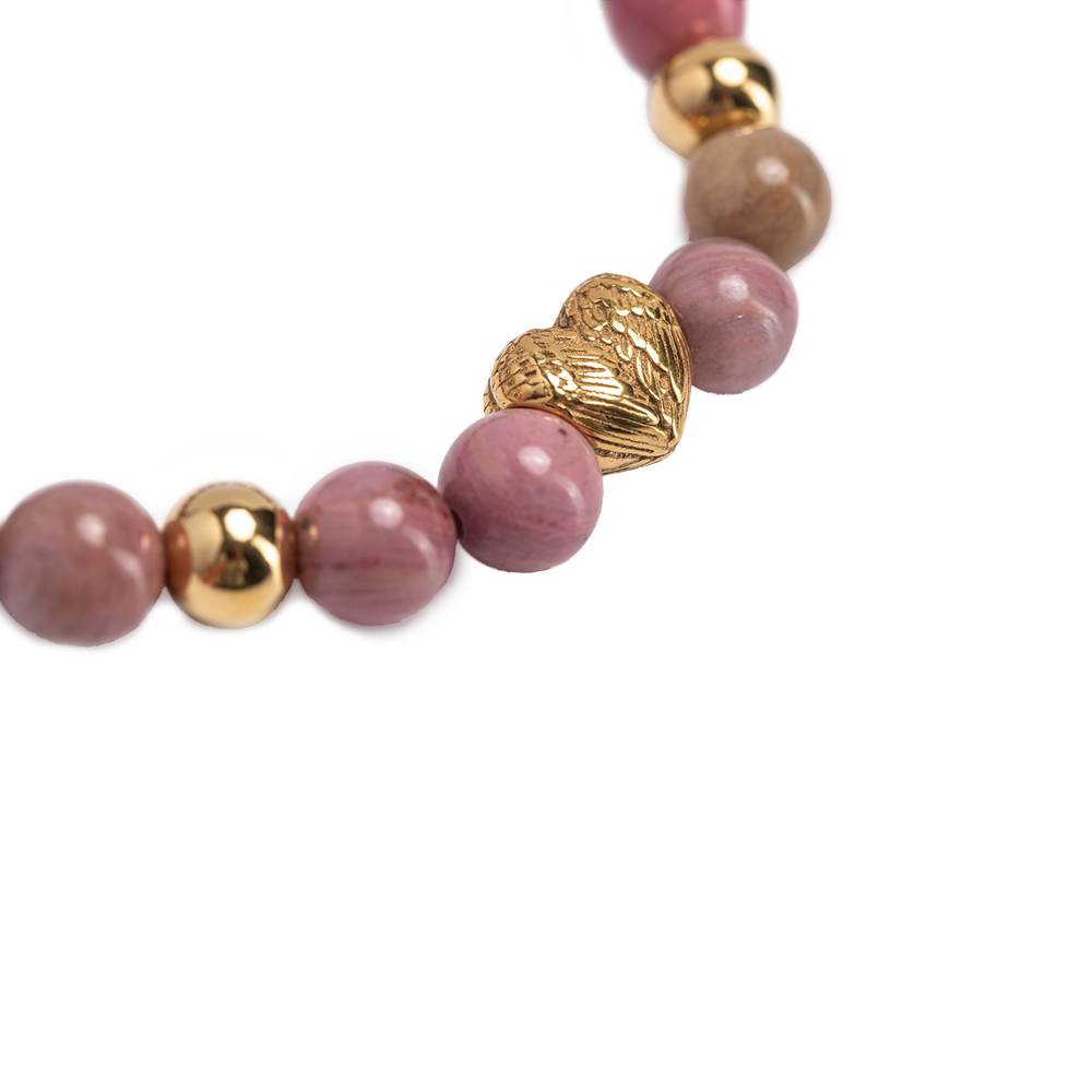 Pulsera Remy – Rodonita Rosa