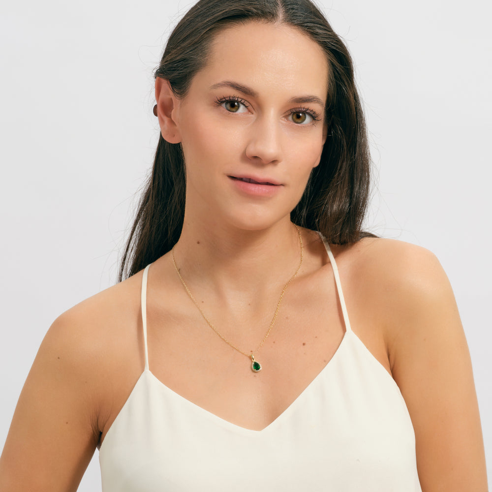 Collar Dory - Oro y Esmeralda