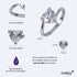 Anillo de Corazón Aida - Plata 9