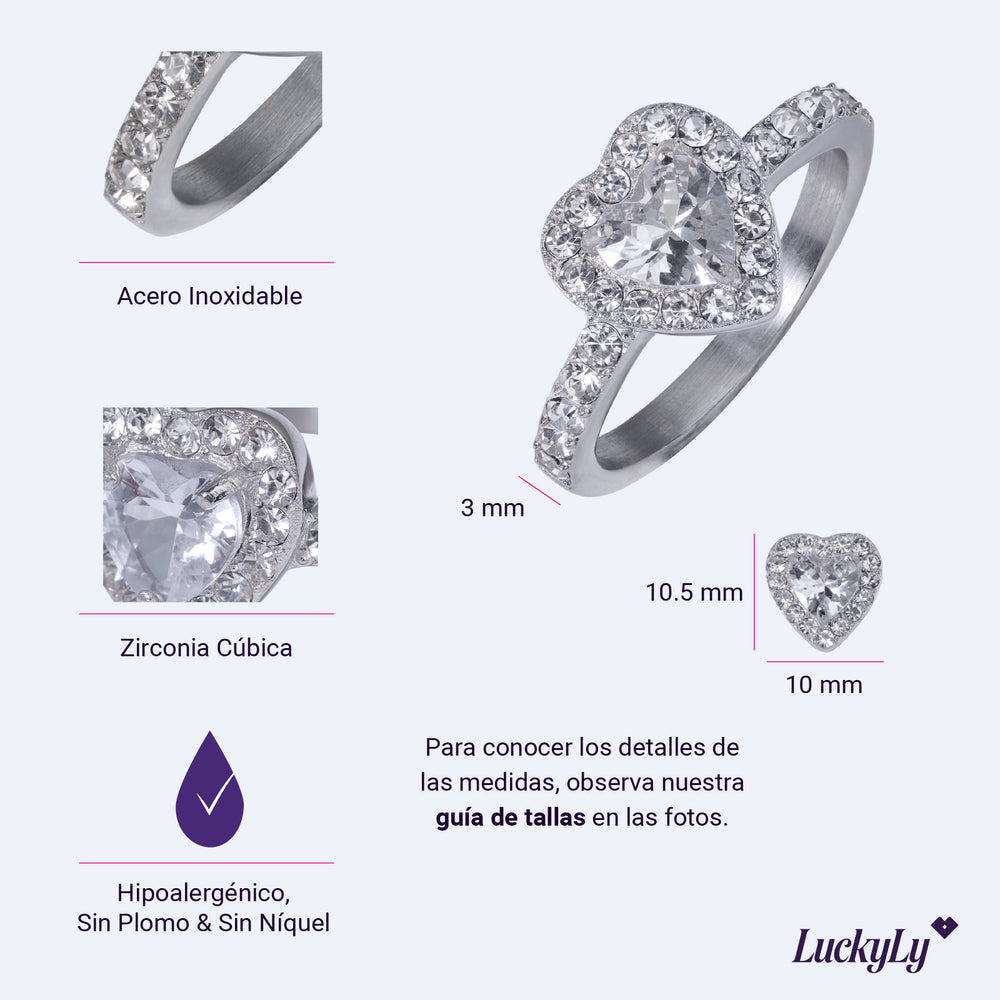 Anillo de Compromiso Amira - Blanco 8