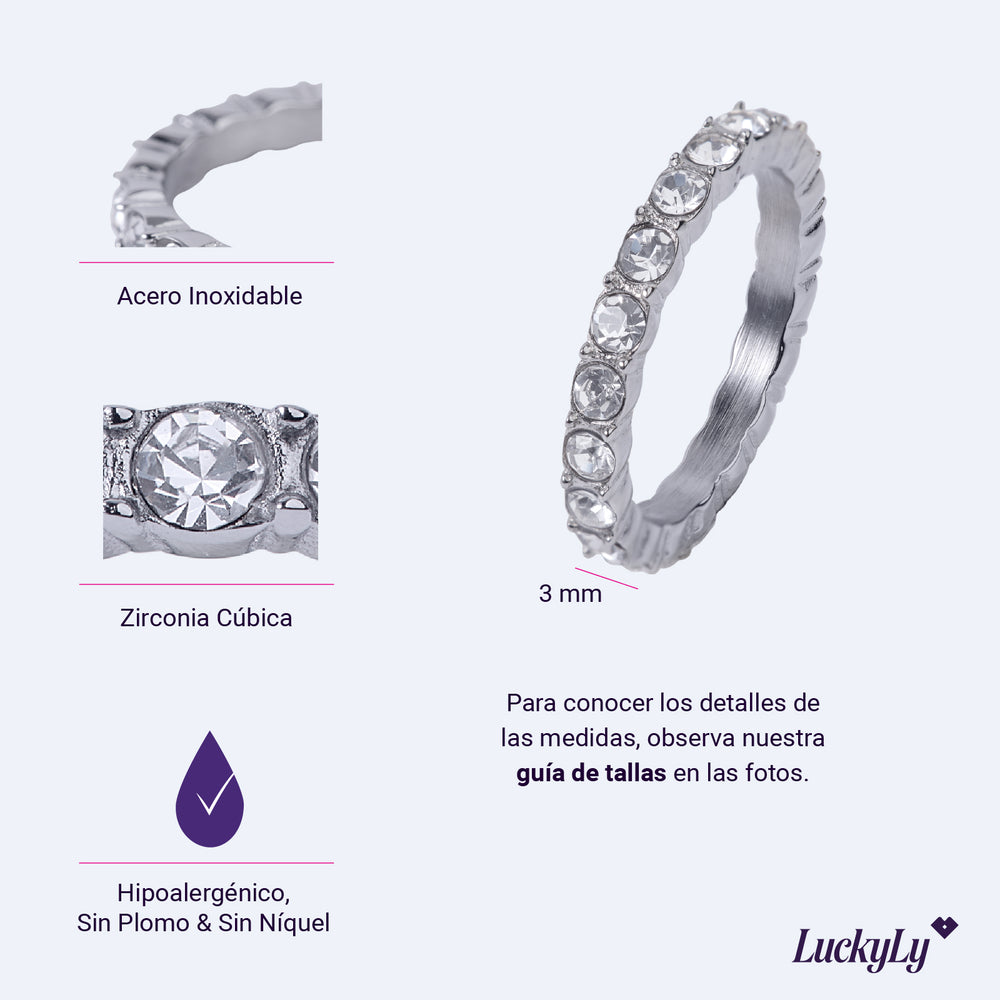 Anillo de Promesa Iria Plata - 7