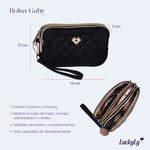 Bolsa de Mano tipo Clutch Gaby - Negro