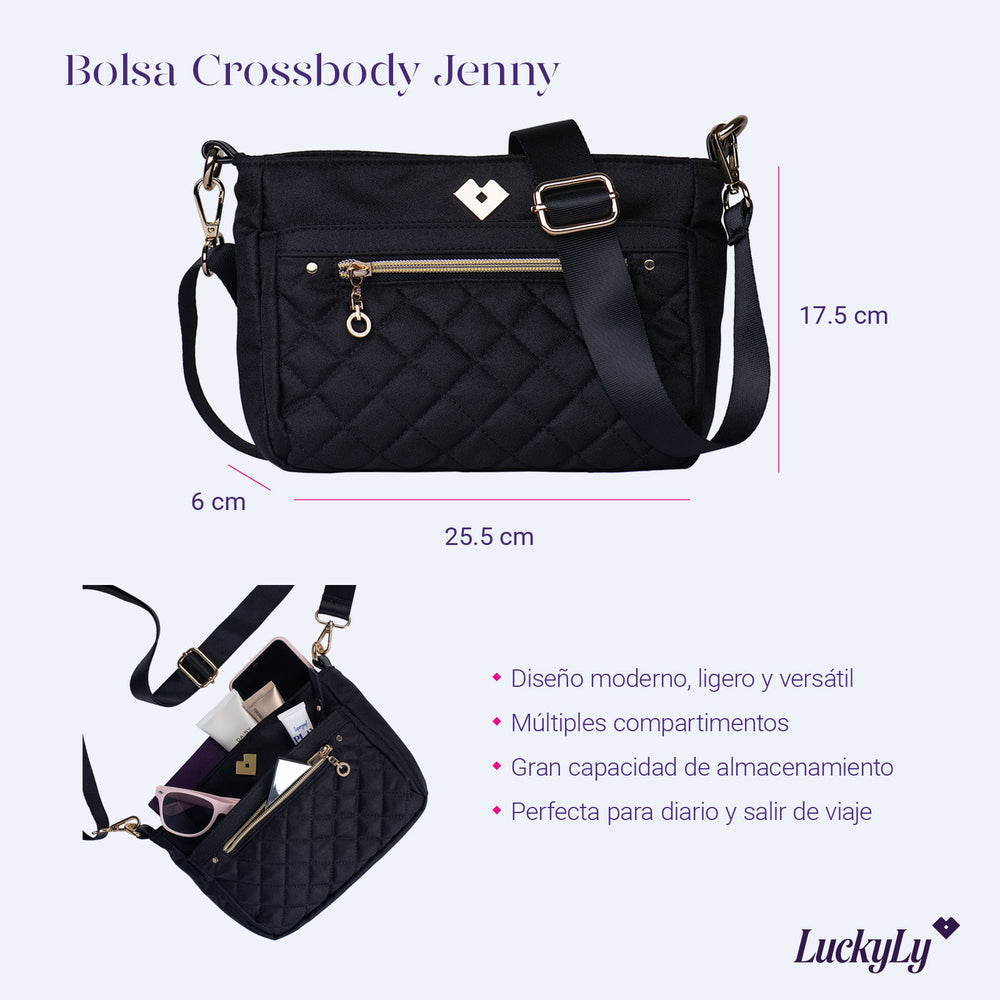 Bolsa Crossbody Jenny - Negro