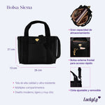 Bolsa Tote Bag Siena - Negro