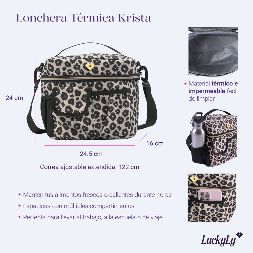 Lonchera Térmica Krista - Leopardo