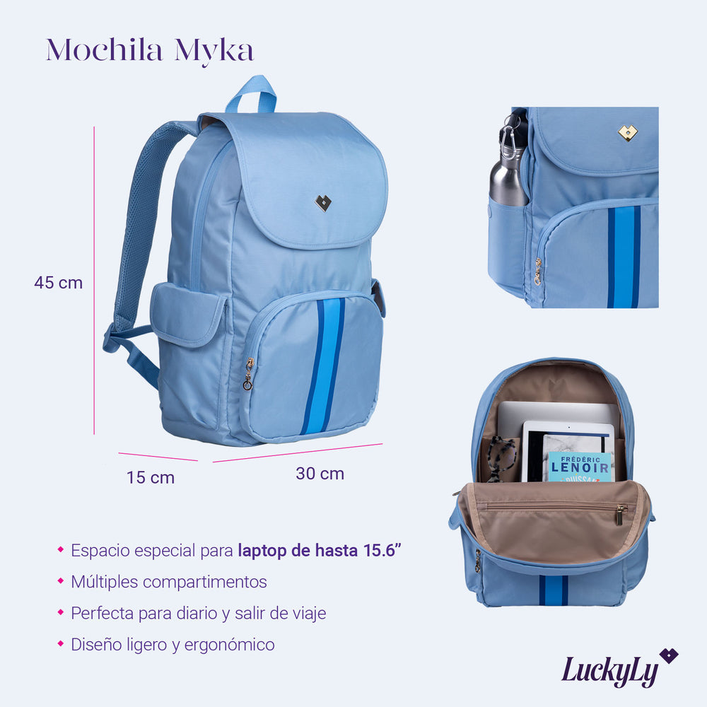 Mochila para Laptop Myka - Azul