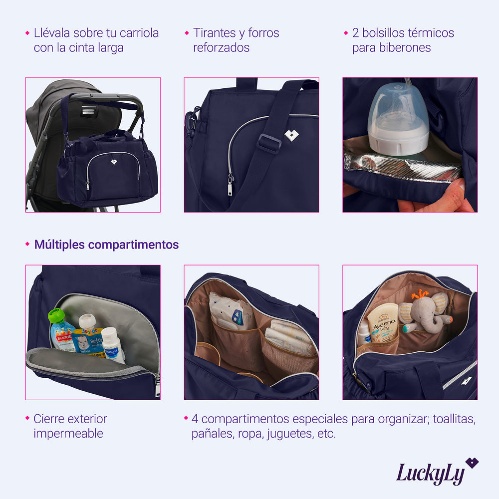 Maleta Bolsa Pañalera Bebe Pañalera Para Bebé Tipo Maleta Alena