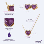 Set de Corazón Nadia - Amatista