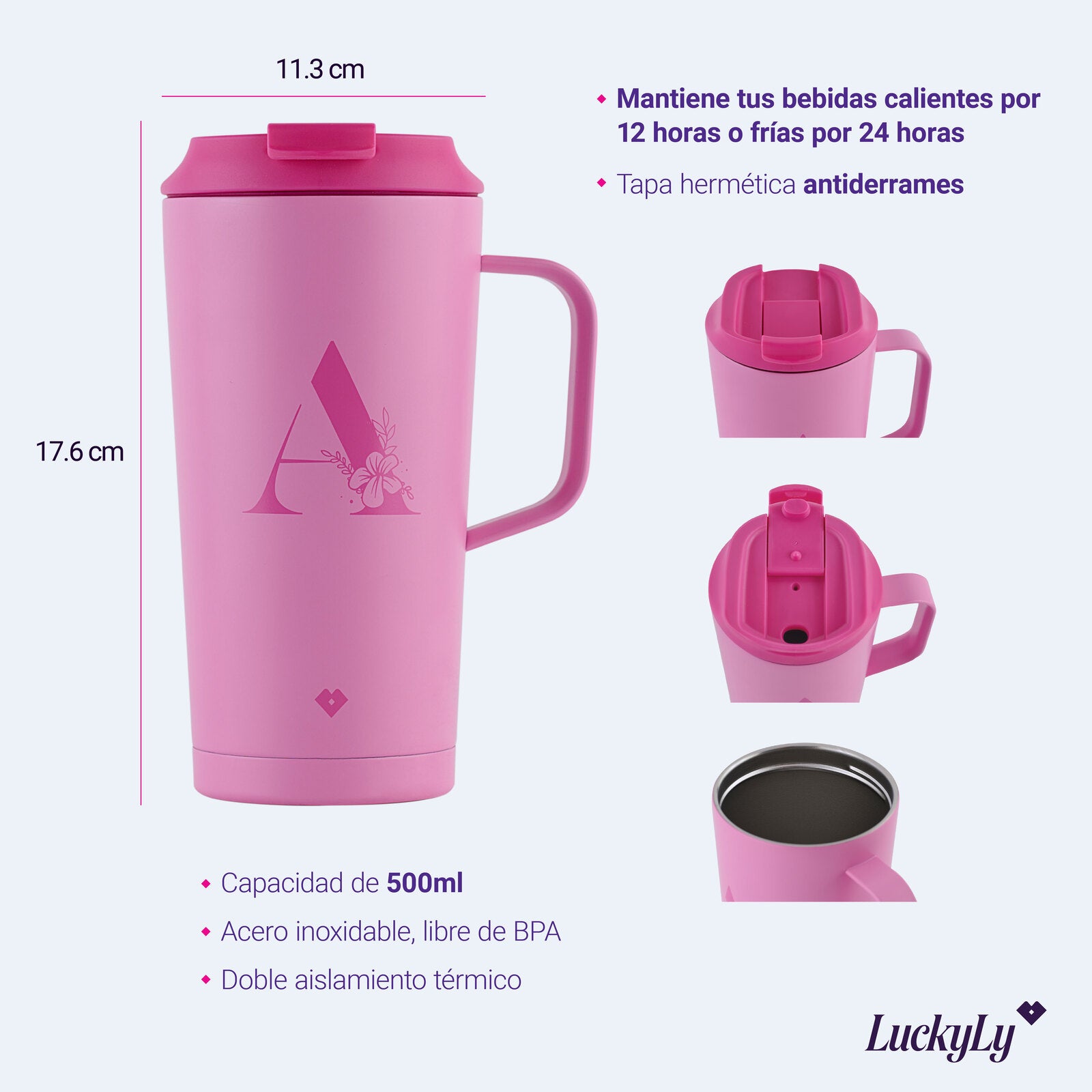 Termo para Café Iniciales Nelly - Letra R – LuckyLy