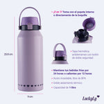 Termo de Acero Inoxidable Liza - Lila