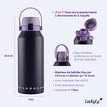 Termo de Acero Inoxidable Liza - Morado
