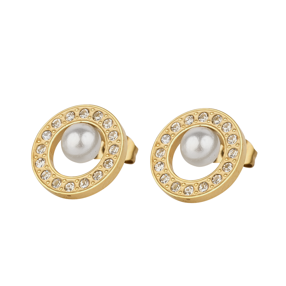 Aretes Emy Perlas - Oro