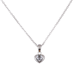 Collar Corazón Dalia - Plata