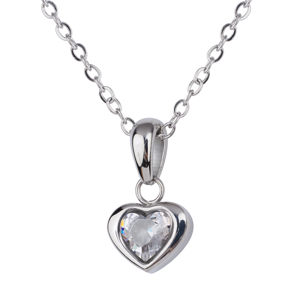 Collar Corazón Dalia - Plata