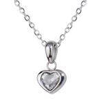 Collar Corazón Dalia - Plata