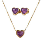 Set de Corazón Nadia - Amatista
