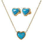 Set de Corazón Nadia - Turquesa