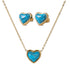 Set de Corazón Nadia - Turquesa