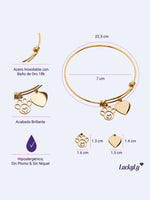 Pulsera Huella de Gato - Oro