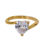 Anillo de Corazón Aida - Oro 9