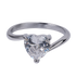 Anillo de Corazón Aida - Plata 9