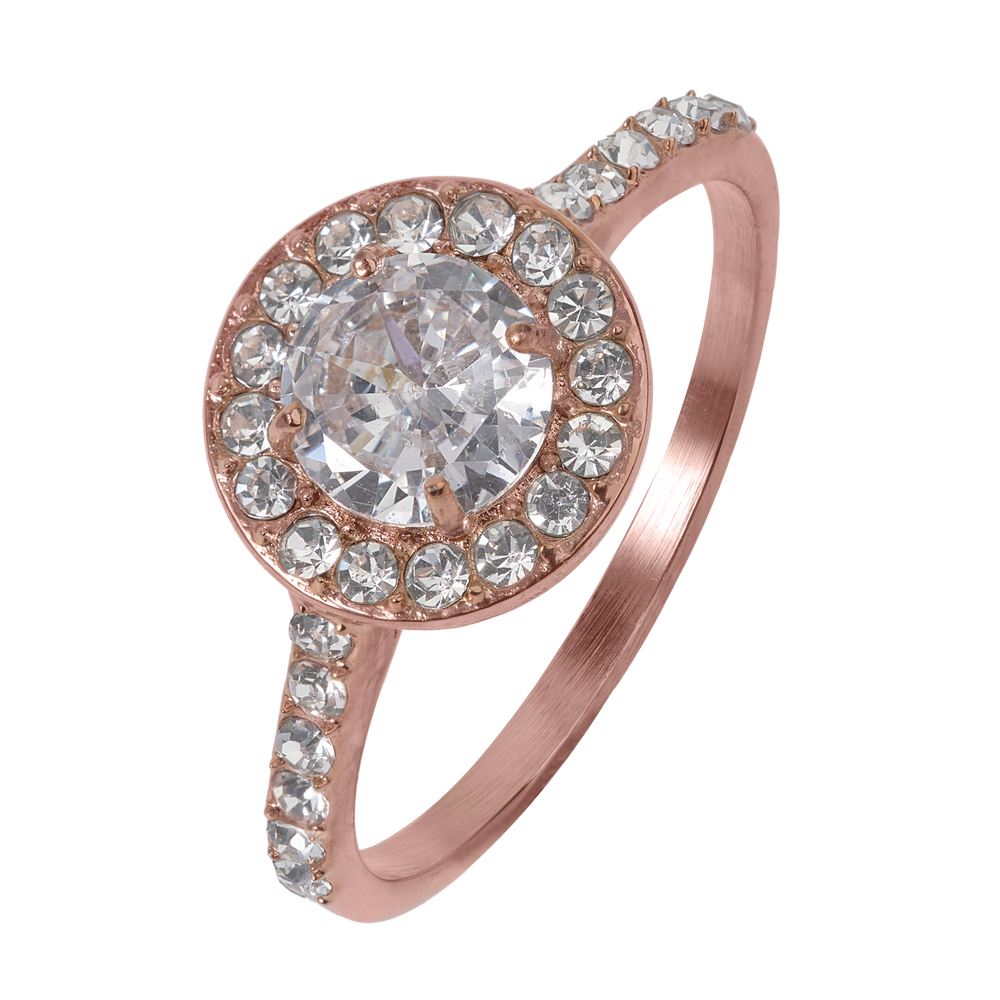 Anillo de Compromiso Nima Oro Rosa - 9