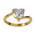 Anillo de Corazón Aida - Oro 9