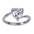 Anillo de Corazón Aida - Plata 9