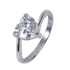 Anillo de Corazón Aida - Plata 9