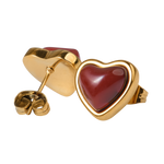 Set de Corazón Nadia - Ágata Roja