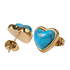 Aretes de Corazón Nadia - Turquesa