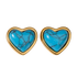 Aretes de Corazón Nadia - Turquesa