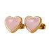 Set de Corazón Nadia - Cuarzo Rosa