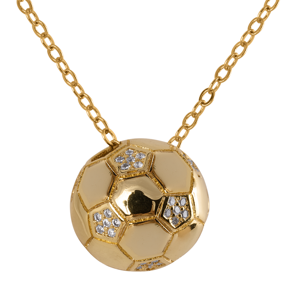 Collar Balón de Fútbol Monda - Oro