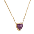 Collar de Corazón Nadia - Amatista