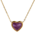 Collar de Corazón Nadia - Amatista