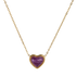Collar de Corazón Nadia - Amatista