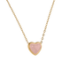 Collar de Corazón Nadia - Cuarzo Rosa