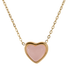 Collar de Corazón Nadia - Cuarzo Rosa