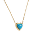 Collar de Corazón Nadia - Turquesa