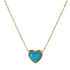 Collar de Corazón Nadia - Turquesa
