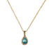 Collar Dory – Oro y Turquesa